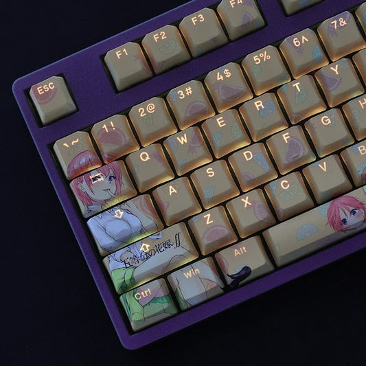 My Anime Keycaps Complete Set The Quintessential Quintuplets: Ichika Nakano Backlit Keycap Set