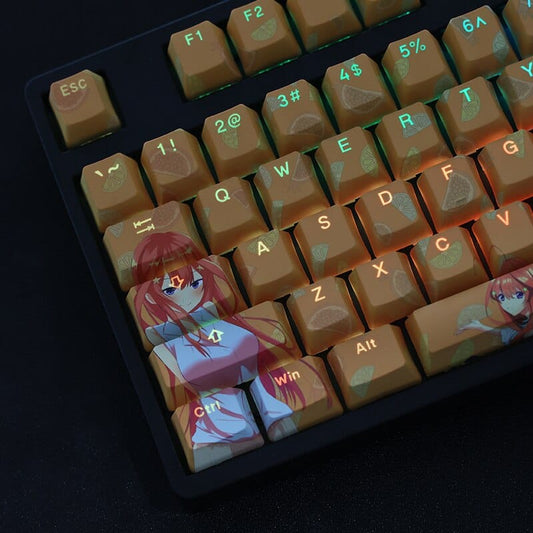 My Anime Keycaps Complete Set The Quintessential Quintuplets: Itsuki Nakano Backlit Keycap Set