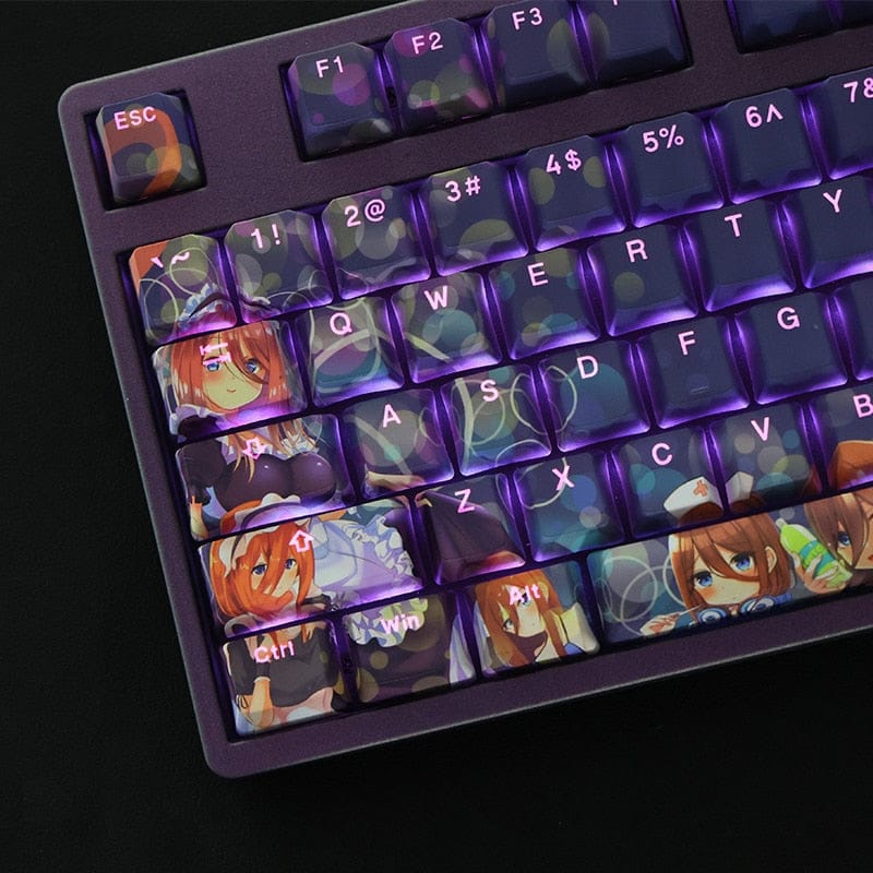My Anime Keycaps Complete Set The Quintessential Quintuplets: Miku Nakano Backlit Keycap Set