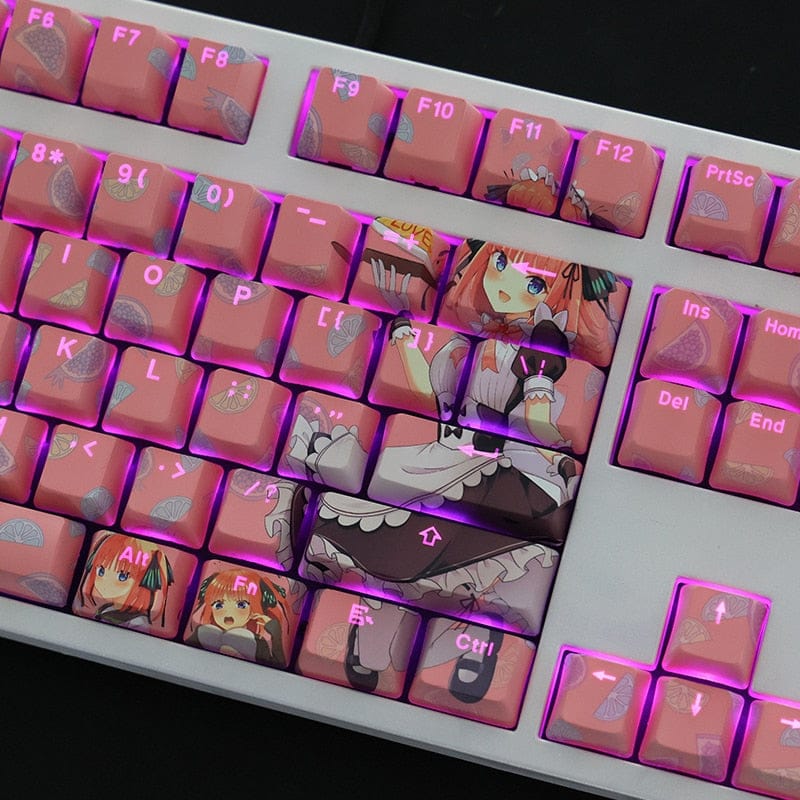 My Anime Keycaps Complete Set The Quintessential Quintuplets: Nino Nakano Backlit Keycap Set