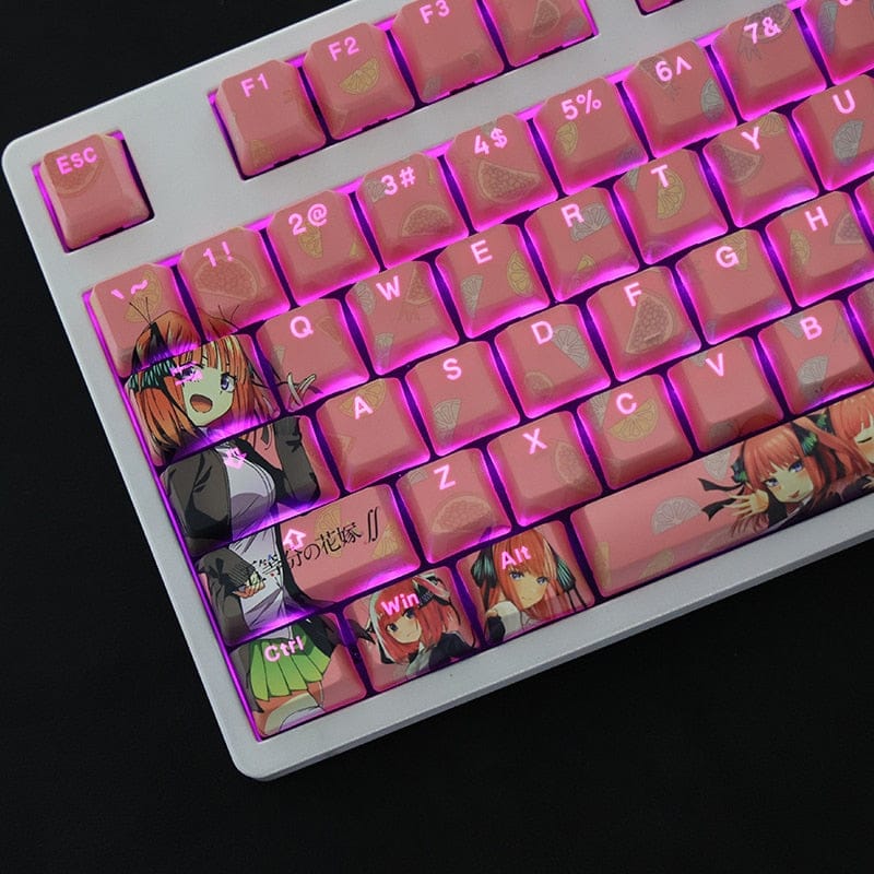 My Anime Keycaps Complete Set The Quintessential Quintuplets: Nino Nakano Backlit Keycap Set