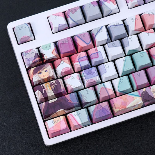 My Anime Keycaps Complete Set Wandering Witch: Elaina Backlit Keycap Set