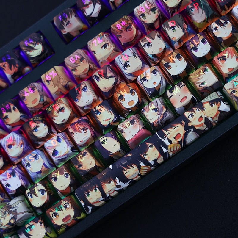 My Anime Keycaps Complete Set Warship Girls: Backlit Keycap Set